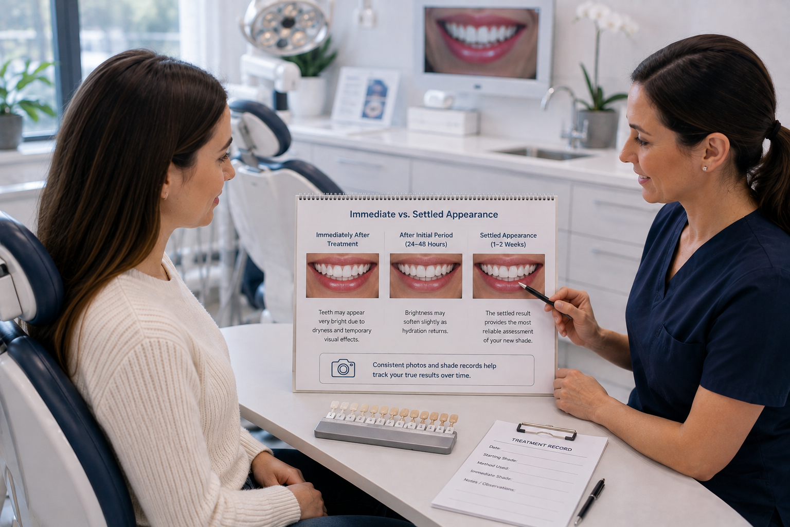 Settled Teeth Whitening appearance after treatment